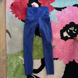 Blue Lululemon High-Waisted Leggings